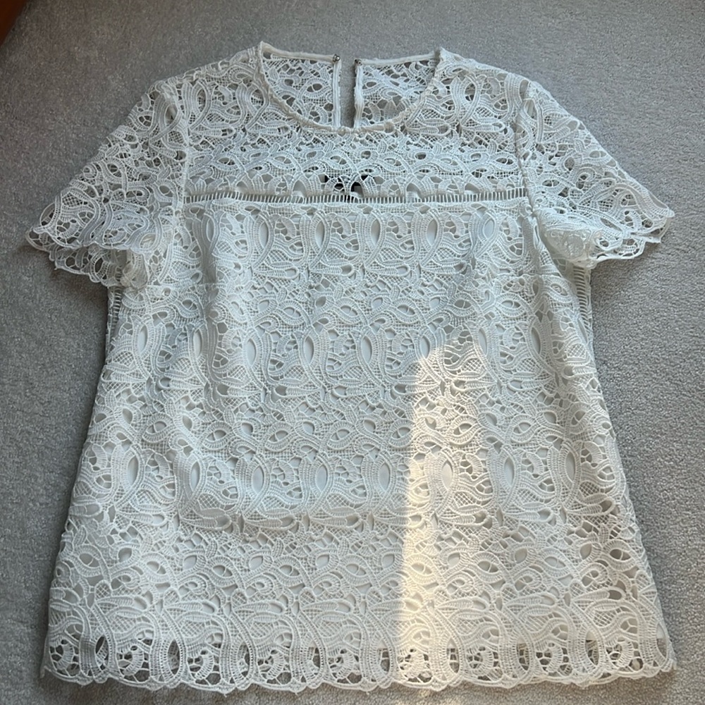 Massimo Dutti Lace Blouse